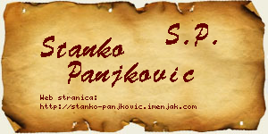 Stanko Panjković vizit kartica